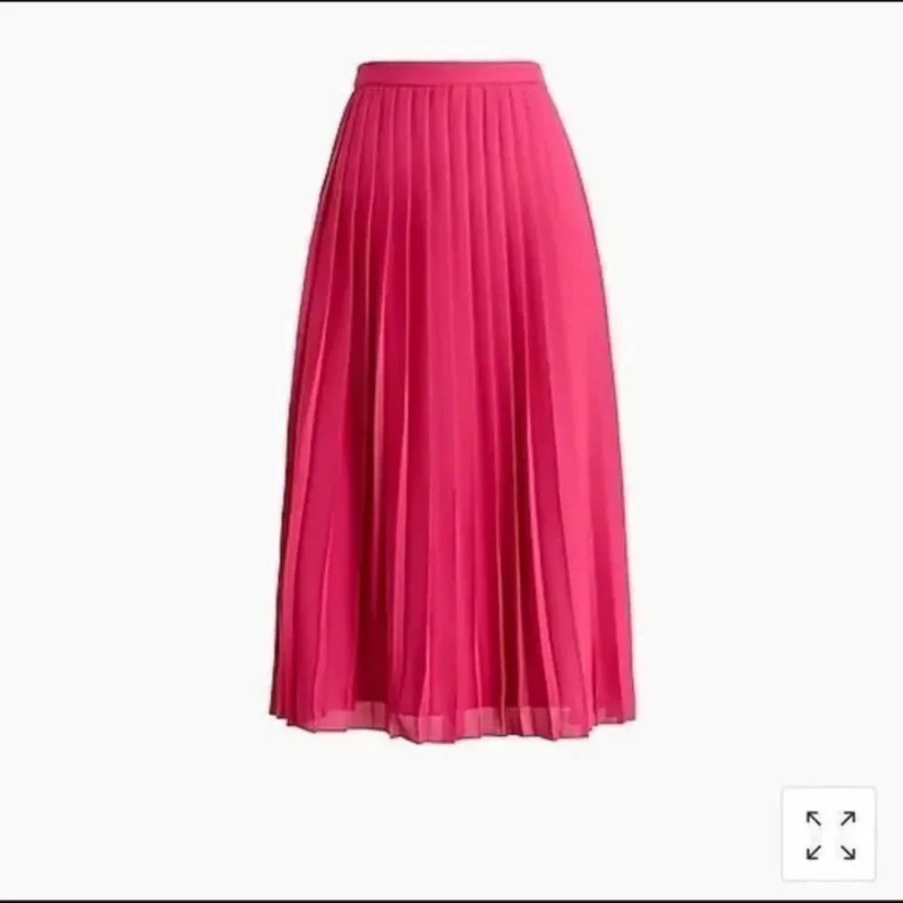 J.Crew Long pleated midi skirt